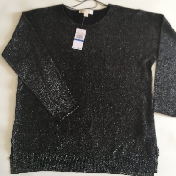 Michael Kors Black metallic sweater - Picture 1 of 3